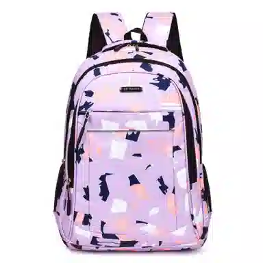 恒源祥 潮流几何图形印花学生日常出行商务通勤大容量 牛津布 双肩包书包背包 男女同款情侣款 多色