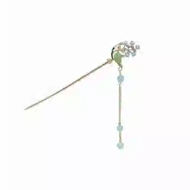 【花开满枝】 指尖瑰宝 新中式简约小众设计高级感镂空花朵流苏步摇超仙古风发饰盘发旗袍汉服发钗 合金 发簪 女款