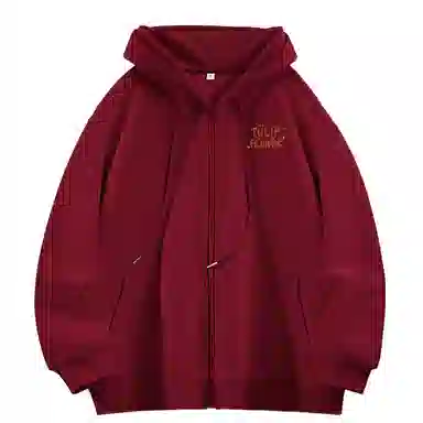 棉致 郁金香花束简约纯色无性别主义宽松卫衣 男女同款