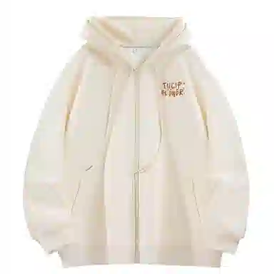 棉致 郁金香花束简约纯色无性别主义宽松卫衣 男女同款