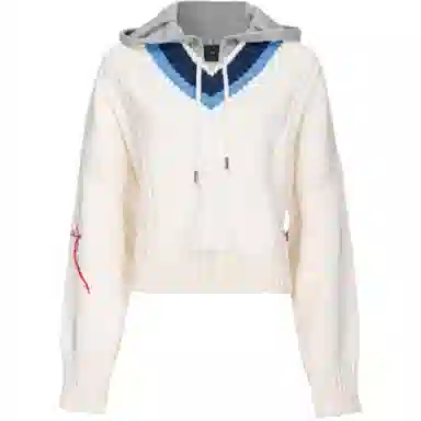 PINKO SS25 Letter Embroidered Hoodie Knit