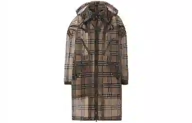 Burberry Vintage Check Hooded Coat