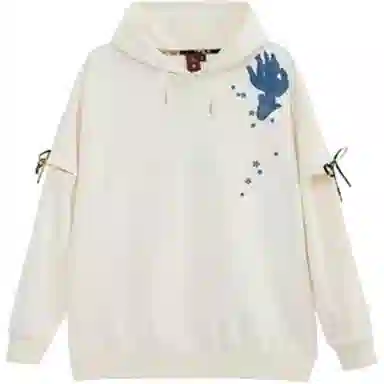 鬼洗 连帽套头简约长袖卫衣 女款