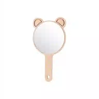 计轩 可爱便携木质手持镜 梳妆理容