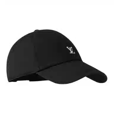 Louis Vuitton Logo Cotton Cap Black