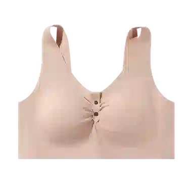 欧迪芬 冰丝轻薄透气聚拢有型上托收副乳一体式裸感杯垫无痕夏季文胸 女款