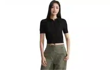 Calvin Klein Space Black Polo Knit