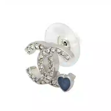 Chanel 25P Silver Earrings