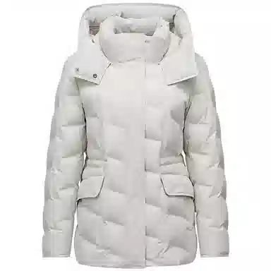 坦博尔 连帽纯色简约舒适时尚羽绒服 女款