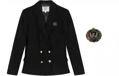 东鲸岁时记 带徽章双排扣西装 女款