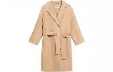MaxMara Arona Wool Coat Light Brown