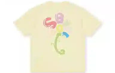 BONELESS Sunflower Letter Print T-Shirt