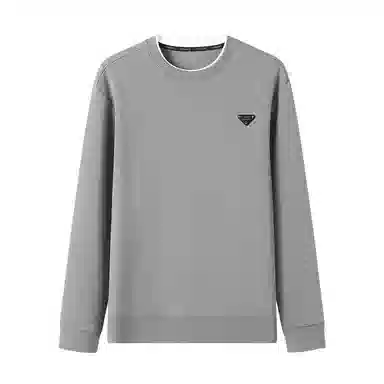 李生制造 纯色远航系列波浪纹网状结构透气户外假两件圆领长袖卫衣 男款