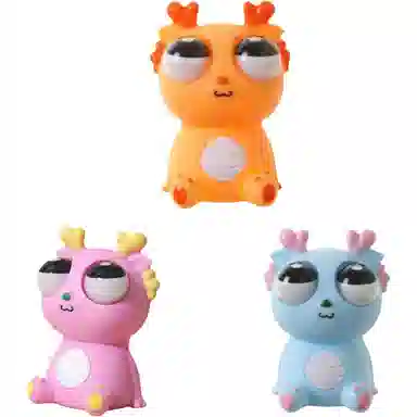 柔尔熊 爆眼龙捏捏乐 可爱卡通解压 玩具