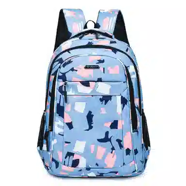 恒源祥 潮流几何图形印花学生日常出行商务通勤大容量 牛津布 双肩包书包背包 男女同款情侣款 多色