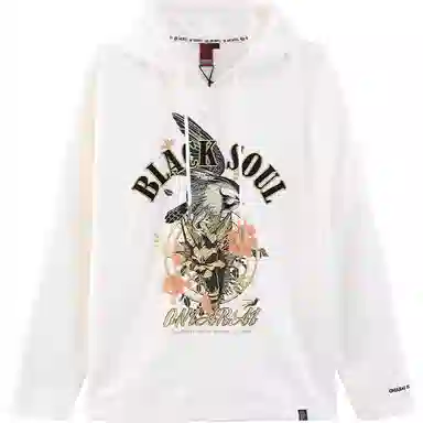 鬼洗 连帽假两件时尚卫衣 女款