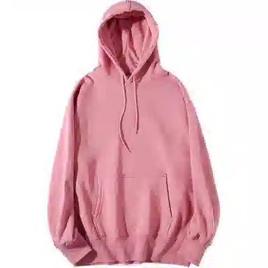 重磅基础 纯色连帽宽松长袖卫衣 女款