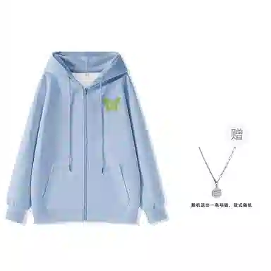 棉致 简约纯色宽松连帽长袖卫衣 女款