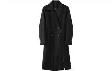 恒源祥 纯色双排扣中长款休闲西装 女款