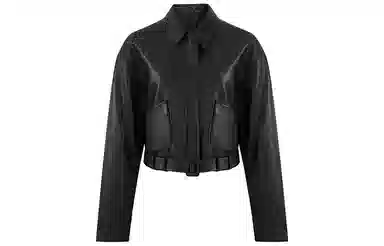 美洋 纯色方领夹克外套 女款