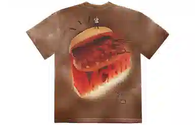 Travis Scott Cactus Jack x McDonald's Brown Tie-Dye T-Shirt