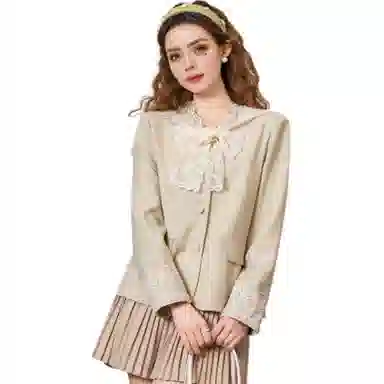 法文箱子 长袖通勤休闲夹克外套 女款