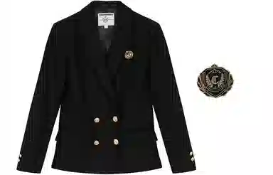 东鲸岁时记 带徽章双排扣西装 女款