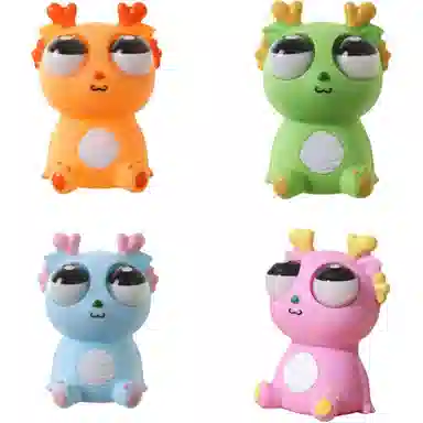 柔尔熊 爆眼龙捏捏乐 可爱卡通解压 玩具