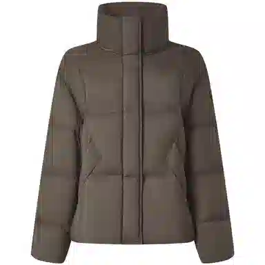 坦博尔 蓬松小个子立领百搭短款羽绒服 女款