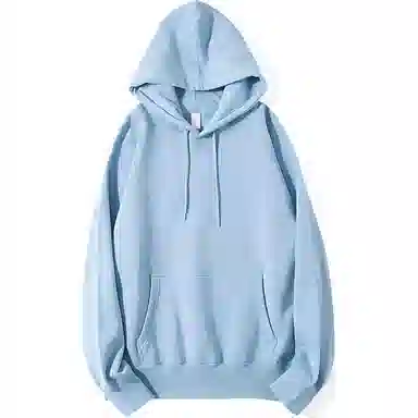 重磅基础 纯色连帽宽松长袖卫衣 女款