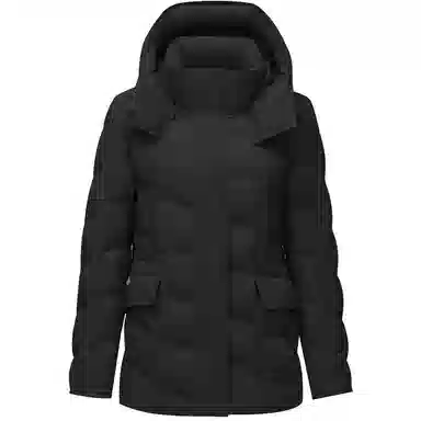 坦博尔 连帽纯色简约舒适时尚羽绒服 女款