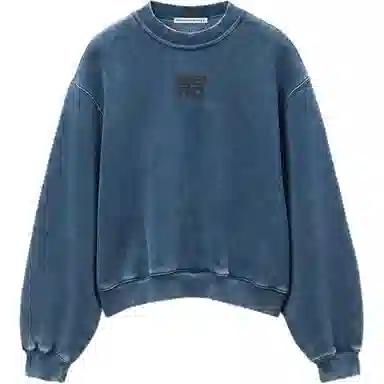 Alexander Wang FW24 Acid Wash Black Ice Sweatshirt