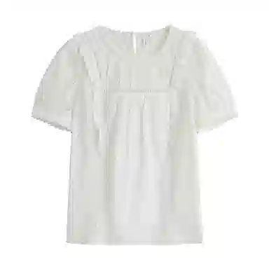 茵曼 休闲舒适百搭短袖衬衫 女款