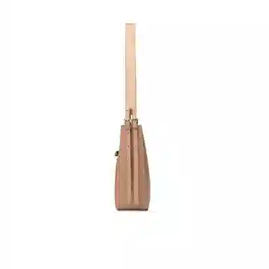 稻草人 潮流高颜值百搭上课通勤 聚氨酯革 腋下包水桶包单肩包 女款 咖色/杏色