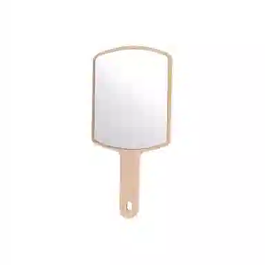 计轩 可爱便携木质手持镜 梳妆理容