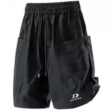 大卫贝肯 美式街头字母户外运动透气百搭休闲潮流五分工装短裤 男女同款