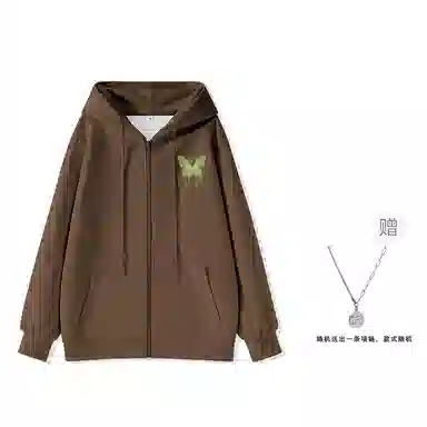 棉致 简约纯色宽松连帽长袖卫衣 女款