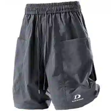 大卫贝肯 美式街头字母户外运动透气百搭休闲潮流五分工装短裤 男女同款