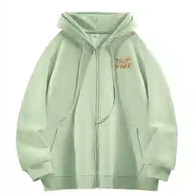 棉致 郁金香花束简约纯色无性别主义宽松卫衣 男女同款