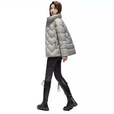 鸭鸭 经典韩版立领洋气百搭舒适羽绒服 女款