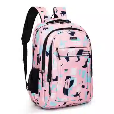 恒源祥 潮流几何图形印花学生日常出行商务通勤大容量 牛津布 双肩包书包背包 男女同款情侣款 多色