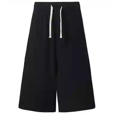 加菲猫家族 冰丝凉感速干轻薄透气简约纯色基础款七分过膝柔软舒适百搭日常时尚通勤宽松户外运动跑步健身休闲短裤 男女同款