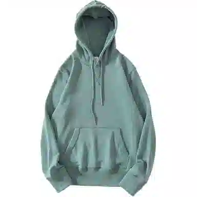 重磅基础 纯色连帽宽松套头落肩长袖卫衣 女款