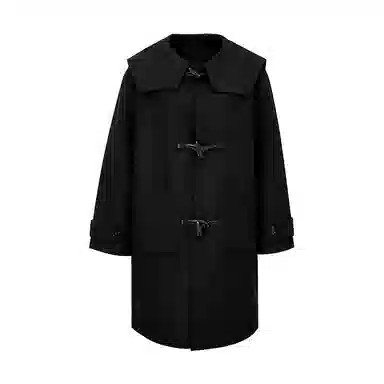 美特斯邦威 国潮宽松纯色翻领长袖大衣 女款