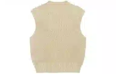 美洋 纯色立领短款马甲 女款 杏色