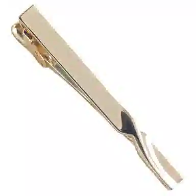 山一丸 高质量电镀金色银色商务领夹时尚 铜 领带夹 男款