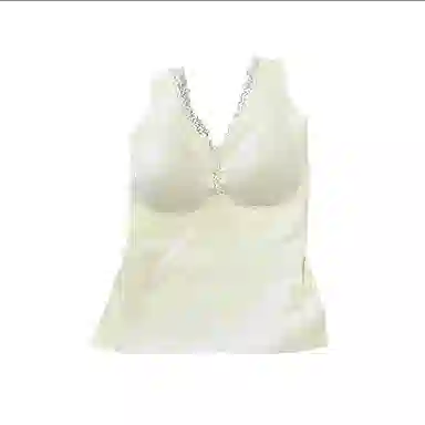 品彩 无痕蕾丝性感美背打底上衣背心吊带 女款