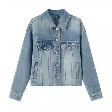 森马 满印宽松牛仔外套 女款