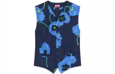 KENZO x Nigo FW22 Poppy Series Vest Blue