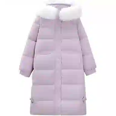 爱依服 时尚休闲连帽长袖羽绒服 女款